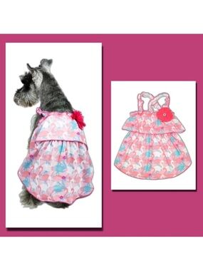 NWT Vibrant Life Flamingo Dog Tank Dress